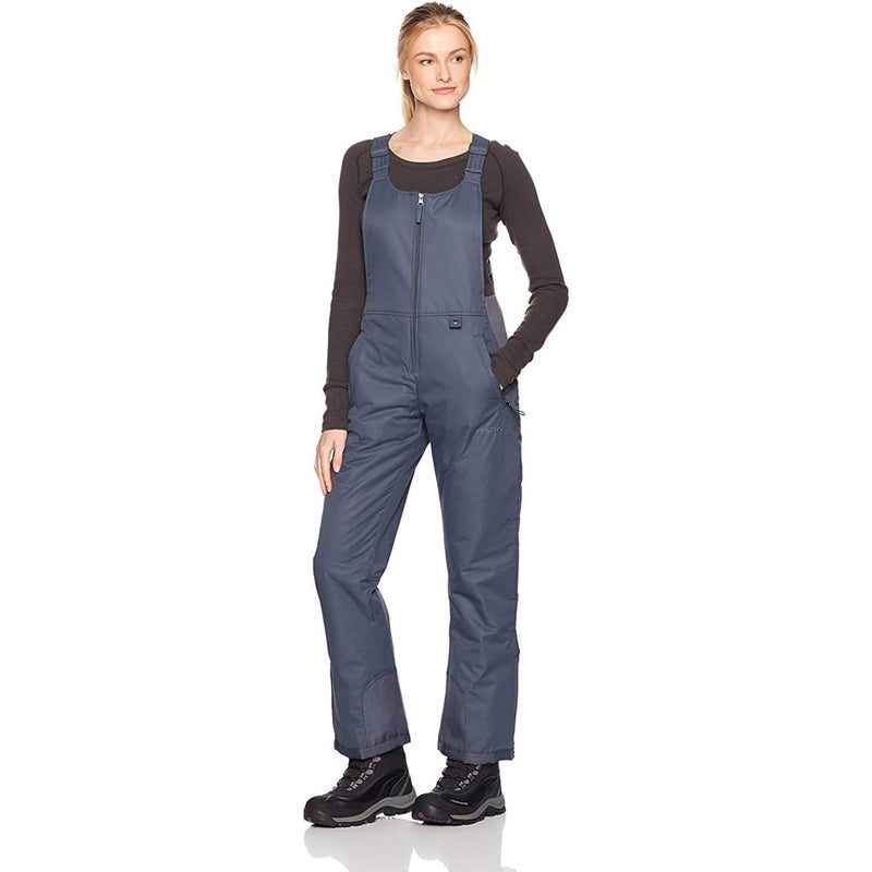 Arctix Women's Essential Insulated Bib Overalls, Steel, Small Tall - Image 1
